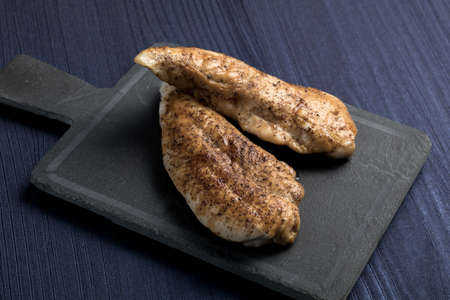 Traditional Spanish tapas dish. BBQ chicken, top view. Copyspaceの写真素材