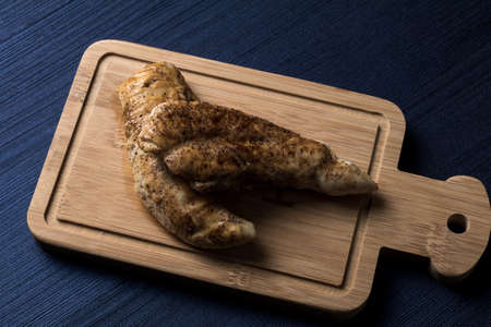 Traditional Spanish tapas dish. BBQ chicken, top view. Copyspaceの写真素材