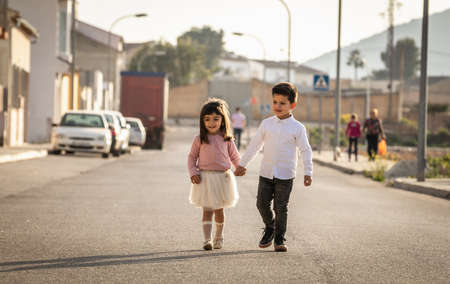 Young couple, boy and girl is in loveの写真素材
