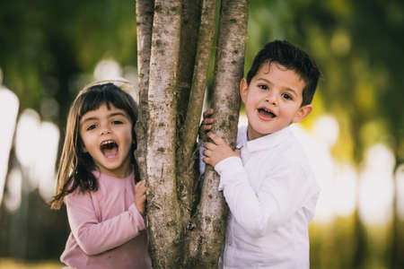 Young couple, boy and girl is in loveの写真素材