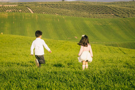 Young couple, boy and girl is in loveの写真素材