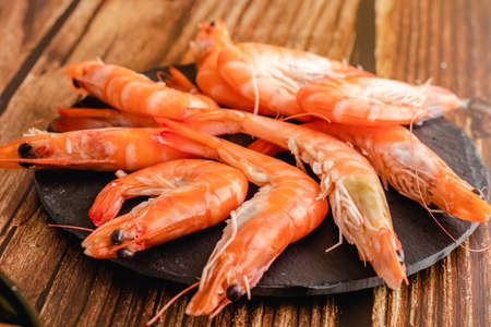Prawns. Langostinos. Delicious seafood from spainの写真素材