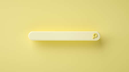 Modern and minimal blank search bar on yellow background. 3d renderingの写真素材