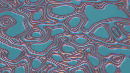Wavy abstract colorful background. 3d renderの写真素材