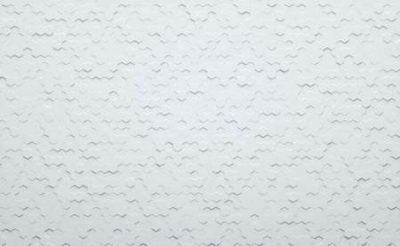 3D render. White small geometric hexagonal abstract background. Futuristic and technology conceptの写真素材