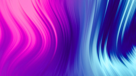 3D illustration. Abstract background of gradient colorful waves