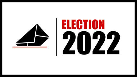 Vector 2022 Election with the text - Illustrationのイラスト素材