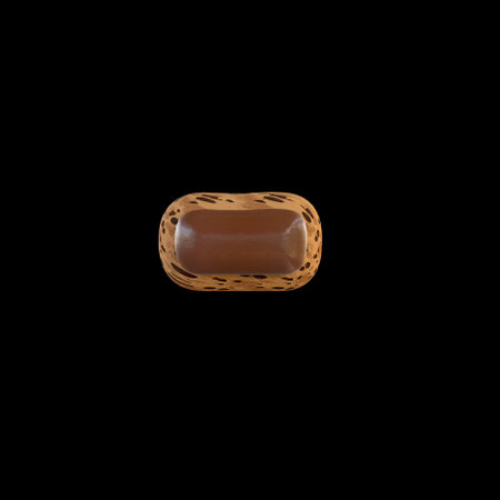 3d rendering of the - sign recreating a cookie with chocolate on topの写真素材