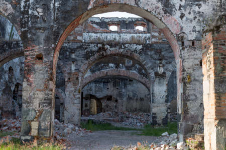 They are buried ruins in different parts of Mexico, they are beautiful and mysteriousの写真素材