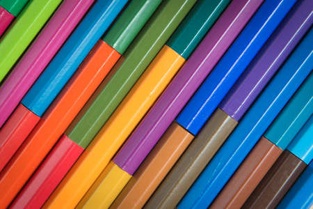 close up multiple pencil color as a backgroundの写真素材