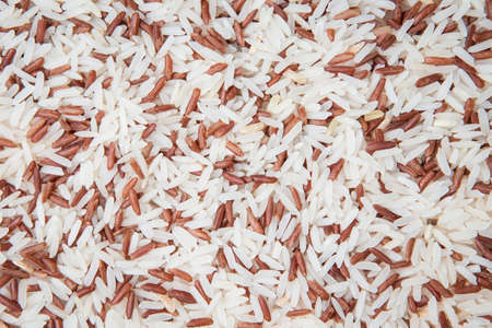 close up  pile of brown rice as a backgroundの写真素材