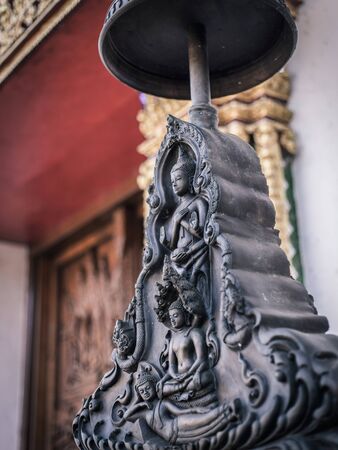 Beautyful asian buddha statue in a templeの写真素材
