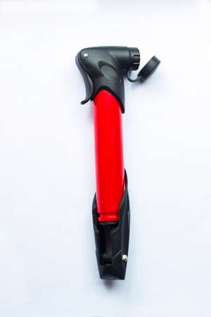 Little red Pump for bicycle toolの写真素材