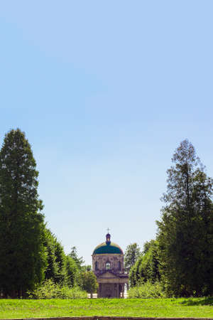 Old church of Exaltation 18th century near Pidhirtsi Castle in Ukraineのeditorial素材