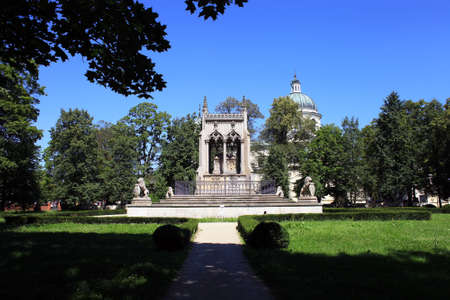 Mausoleum Alelsandra and Stanislaw Potocki family. Designed in 1834 by Henryk Marconi and built between 1834-1836 by Jakub Tatarkiewicz and Konstanty Heglのeditorial素材