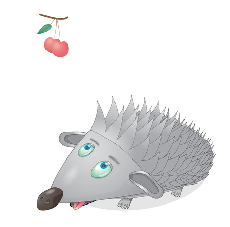 Drawing of a strange hedgehogの写真素材