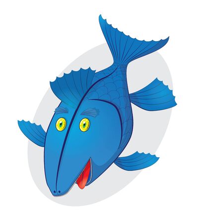 fish drawingの写真素材