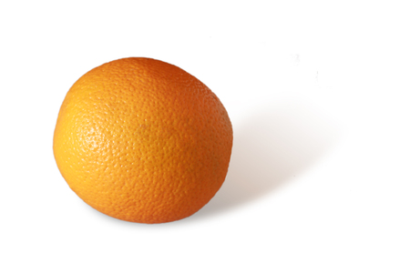 orange on white backgroundの写真素材
