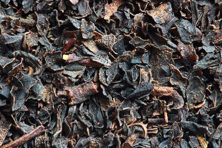 Black leaf teaの写真素材