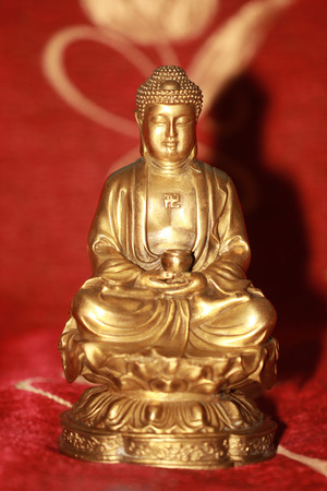 Bronze Buddha statueの写真素材