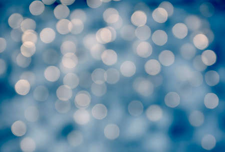 bokeh background in light blueの写真素材
