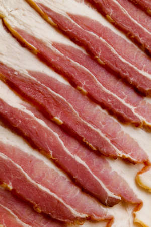 Uncooked Bacon Pattern Background Materialの写真素材