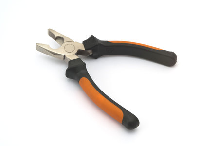 Modern pliers as isolated object on white background