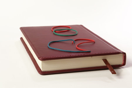rubber on the book