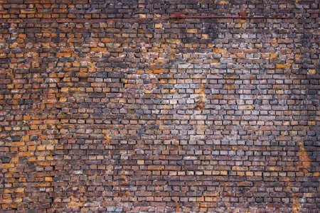grunge brick wall, red texture, background weathered surfaceの写真素材