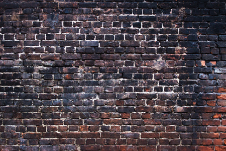 background black walls, dark brick texture for designの写真素材