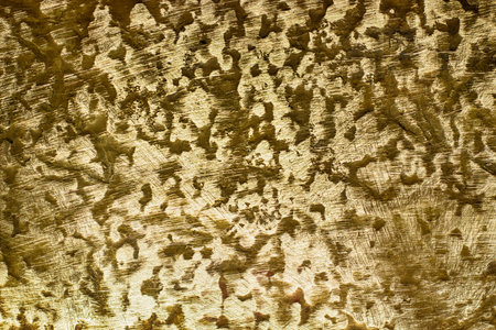 sheet of yellow metal,  texture gold or bronze