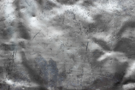 Old iron texture, metal background deformed and twistedの写真素材