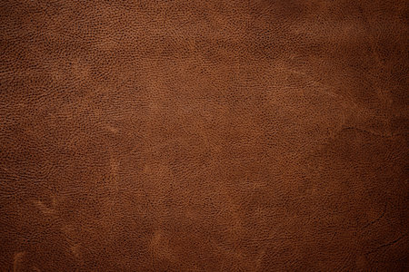 Brown leather texture background. Dark genuine leather