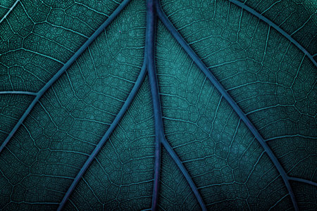 blue leaf texture close up, natural plant as background