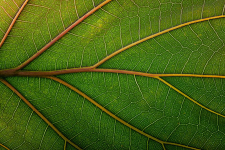 texture fresh leaf closeup, macro shot of eco greenery
