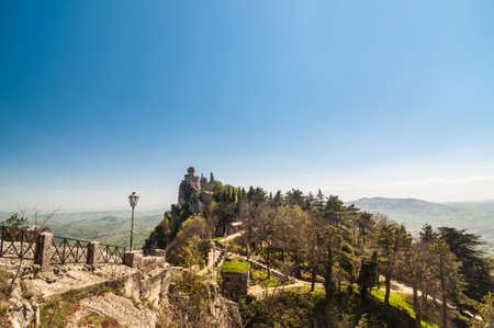 Fortress of Guaita (Rocca della Guaita), castle in San Marino Republicのeditorial素材