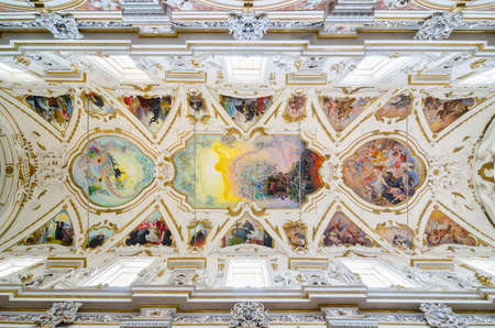 PALERMO, ITALY - SEPTEMBER 9, 2015: Interior of the Church of the Gesu, Church of Saint Mary of Gesu or Casa Professa. Palermo, Sicily, Italy.のeditorial素材