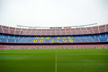 Nou Camp football stadium. Barcelona, Catalonia, Spain.のeditorial素材