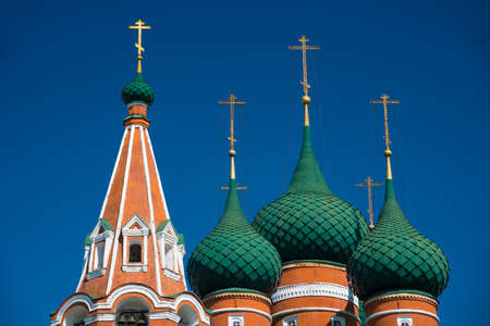 The church of Archangel Michael in Yaroslavl. Golden ring of Russia.の写真素材