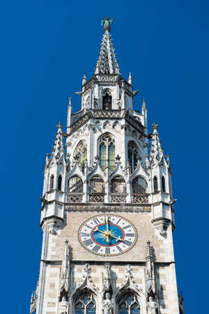 New Town Hall at Marienplatz Square. Munich. Bavaria. Germany.の写真素材