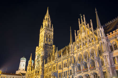 The Marienplatz is a central square in the city centre of Munich, Germany.の写真素材
