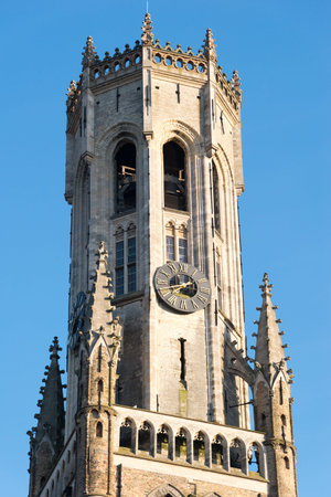The Belfry Tower of Bruges, or Belfort is a medieval bell tower used for the protection of freedoms...