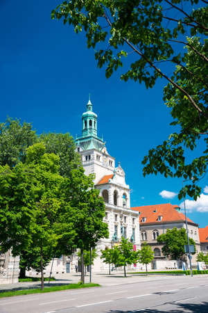 Munich, Germany - June 7, 2016: View of the Bavarian National Museum in Munich, Germanyのeditorial素材