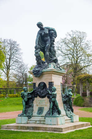 Ghent, Belgium - April 16, 2017: Sculpture in the citadelpark is a park in the Belgian city of Ghent.のeditorial素材