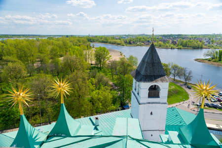 Skyline view of Yaroslavl city of Russiaの写真素材