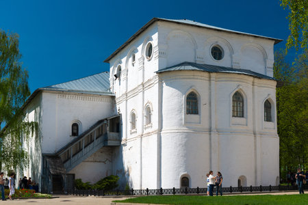 Yaroslavl, Russia - May 8, 2016: The ortodox church of the Spaso-Preobrazhensky Monastery....