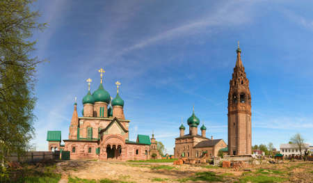 Yaroslavl, Russia - May 8, 2016: Church of Vladimir icon of the Mother of God in Yaroslavl, It's part of the temple complex in Korovniki, Russia, Golden ring of Russiaのeditorial素材