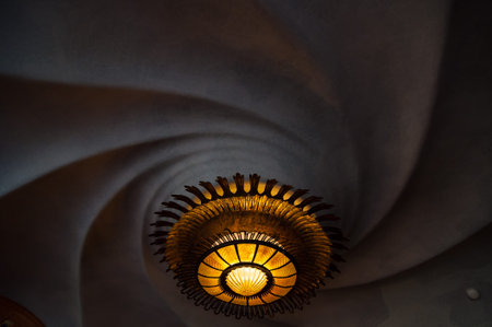 Barcelona, Spain - September 19, 2014: Interior of Casa Batllo in Barcelona, Spain. A building restored by great catalan architect Antoni Gaudi.のeditorial素材