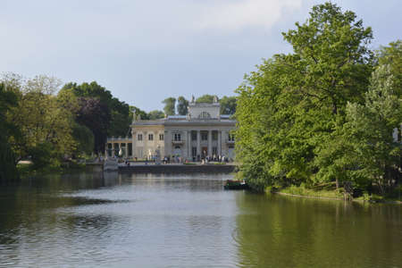 Royal palace in Lazenki parkのeditorial素材