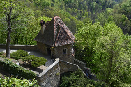 Small building near Ksiaz castleのeditorial素材